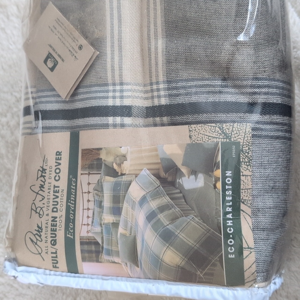 Park B. Smith Eco-Ordinates full/queen duvet cover new with tags